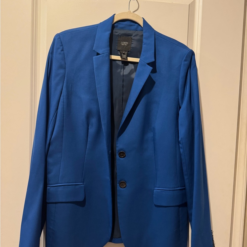 J.Crew Super 120’s Wool Blazer - Royal Blue - Size 14 Tall